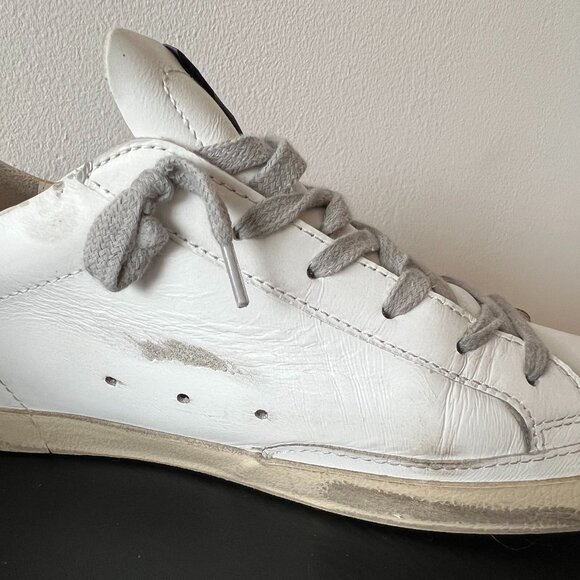Women's Golden Goose Super-Star with Gold Heel Tab and Stud Lettering - Size 40 - Picture 7 of 16